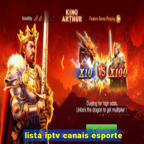 lista iptv canais esporte